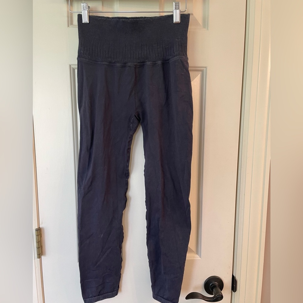 Free People Movement Good Karma Leggings Washed Black Size Medium/ Large
